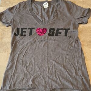 PINK Victoria's Secret Charcoal Tee